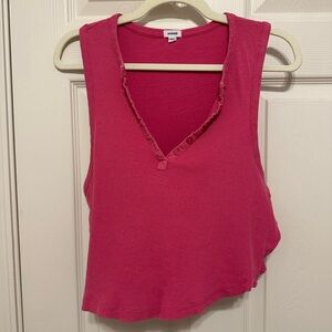 Garage XL Pink Crop Tank Top